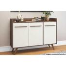 Buffet de Sala Jantar RT3134 3 Portas Rustico/Off White - Movelbento