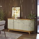 Buffet Decorativo Pitt MDP Pintura UV Cumaru/Opala G97 - Gran Belo Buffet Decorativo Pitt MDP Pintura UV Cumaru/Opala G97 - Gran Belo