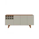 Buffet Duna 3 Portas 1 Gaveta E Adega Mavaular Off White-