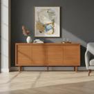 Buffet Dux 4 Portas 100% MDF Gaveta Interna Naturalle Buffet Dux 4 Portas 100% MDF Gaveta Interna Naturalle