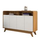 Buffet Eccos 4 Portas Fabrimoveis Cor Nature Off White