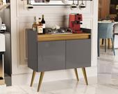Buffet Gold 2 Portas Cinza Mel Móveis DLUCCA