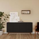 Buffet Ivanie 4 PT Preto