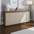 Buffet Jazz 3 Portas 1 Prateleira Interna Imbuia/Off White
