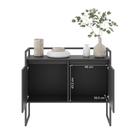 Buffet Junior Industrial 2 Portas Industrial Preto Buffet Junior Industrial 2 Portas Industrial Preto