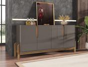 Buffet Lizz Cinza Pérola 170cm