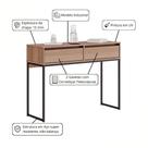 Buffet Luce Retro Madeira 2 Gavetas Estilo Industrial Montana