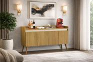 Buffet Lux 4 Portas Pés Palito - Diversas Cores - MJM Casa dos Móveis
