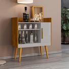 Buffet Mesinha Coffee com Porta Phill Nature Off White