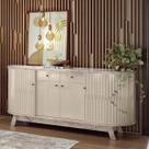 Buffet Mônaco com Portas Calacata/Off-White