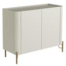 Buffet Para Sala de Jantar 2 Portas 1 Gaveta Pés Industrial Dourado Naim I03 Luna - Lyam