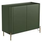 Buffet Para Sala de Jantar 2 Portas 1 Gaveta Pés Industrial Dourado Naim I03 Musgo - Lyam