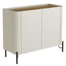 Buffet Para Sala de Jantar 2 Portas 1 Gaveta Pés Industrial Preto Naim I03 Luna Louro - Lyam