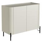 Buffet Para Sala De Jantar 2 Portas 1 Gaveta Pés Industrial Preto Naim I03 Luna - Lyam