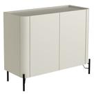 Buffet Para Sala de Jantar 2 Portas 1 Gaveta Pés Industrial Preto Naim I03 Luna - Lyam