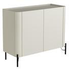 Buffet Para Sala de Jantar 2 Portas 1 Gaveta Pés Industrial Preto Naim I03 Luna - Lyam