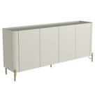 Buffet Para Sala de Jantar 4 Portas 1 Gaveta Pés Industrial Dourado Naim I03 Luna - Lyam