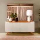 Buffet para Sala de Jantar 4 Portas Atenas COR:OFF WHITE / NATURALLE Buffet para Sala de Jantar 4 Portas Atenas COR:OFF WHITE / NATURALLE