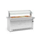 Buffet Quente Branco e Mármore GBTA175BR 8 Cubas 220v Gelopar