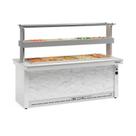Buffet Quente e Refrigerado GBTR200 Branco e Mármore Gelopar 220v