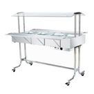 Buffet Quente Master Cromado C/ 8 Cubas