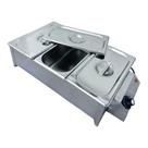 Buffet Rechaud 3 Cubas Elétrico Inox 220V Profissional