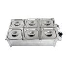 Buffet Rechaud 6 Cubas Elétrico Inox 220V Profissional