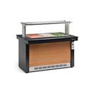Buffet Refrigerado 1,40m 6 GNs 1/2 Linha Vitra GBRF-140 PR Preto/Madeira Gelopar - Iluminação LED