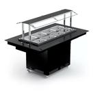 Buffet Refrigerado 1,75m 8 GNs 1/2 New Buffet NBRCF-8 Preto Refrimate - Iluminação LED