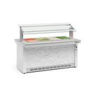 Buffet Refrigerado 8 Cubas GBRF175BR Branco e Mármore Gelopar 220v