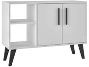 Buffet Retrô Palito 2 Portas e 2 Nichos BRV - Branco/Preto