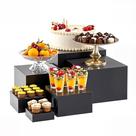 Buffet Risers ihomecooker Metal Black 6 peças de 13 cm a 25 cm