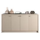 Buffet Sala de Jantar 100% MDF 4 Portas Lia Cimol Off White