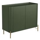 Buffet Sala de Jantar 2 Portas Brise 1 Gaveta Pés Industrial Dourado Naim I03 Musgo - Lyam