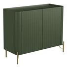 Buffet Sala de Jantar 2 Portas Brise 1 Gaveta Pés Industrial Dourado Naim I03 Musgo - Lyam
