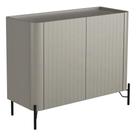Buffet Sala de Jantar 2 Portas Brise 1 Gaveta Pés Industrial Preto Naim I03 Grigio - Lyam Buffet Sala de Jantar 2 Portas Brise 1 Gaveta Pés Industrial Preto Naim I03 Grigio - Lyam