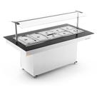 Buffet Térmico 1,60m 8 GNs 1/2 New Buffet NBRCQ-8 Inox Refrimate - Iluminação LED