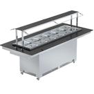 Buffet Térmico 2,40m 12 GNs 1/2 New Buffet NBRCQ-12 Inox Refrimate - Iluminação LED