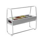 Buffet Térmico Aquecido Inox 8 Cubas com Tampa 220v BF822 Prata