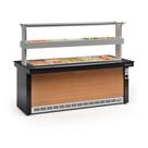 Buffet Térmico e Refrigerado Linha Vitra GBTR-200 PR/Madeira c/ Vidros Serigrafados e Iluminação LED - Gelopar