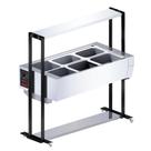 Buffet térmico Saro 6 cubas com tampa Inox 220V BF622