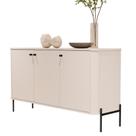 Buffet Tucupí Aparador Sala Off White Preto JB Bechara 32679