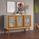 Buffet Valencia com 3 Portas Off White Nature
