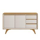 Buffet Vertex 2 Portas 3 Gavetas Naturalle Off White