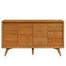 Buffet Vertex 3 Portas Pés Madeira Maciça Mavaular