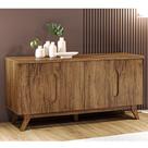 Buffet Vintage 4 Portas 2 Prateleiras Internas Imbuia