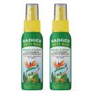Bug Spray Badger Travel Size All Natural, pacote com 2 unidades