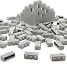 Building Block Toy ZHX Masonry Profile Bricks cinza claro 150 unidades Building Block Toy ZHX Masonry Profile Bricks cinza claro 150 unidades