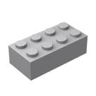 Building Bricks Plowyour Classic 2x4 cinza claro 100 peças