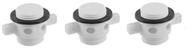Bujão P/ Viveiros Barcos Alumínio Pesca 25mm Branco Kit 3